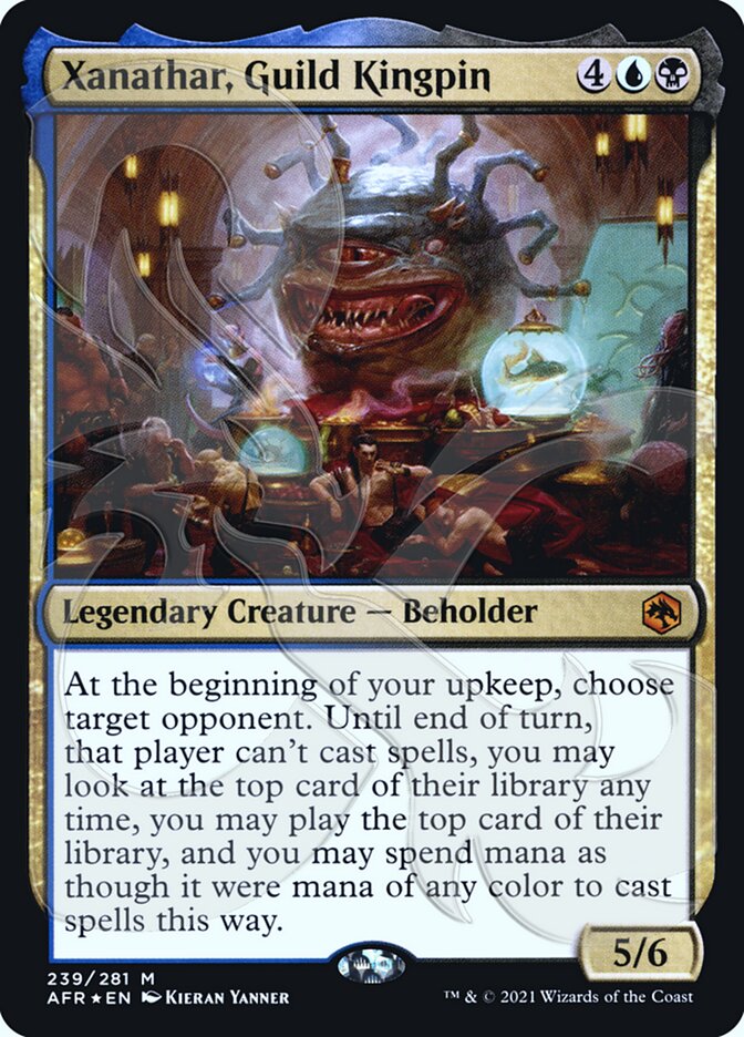 Xanathar, Guild Kingpin (Ampersand Promo) [Dungeons & Dragons: Adventures in the Forgotten Realms Promos] | Good Games Cannington