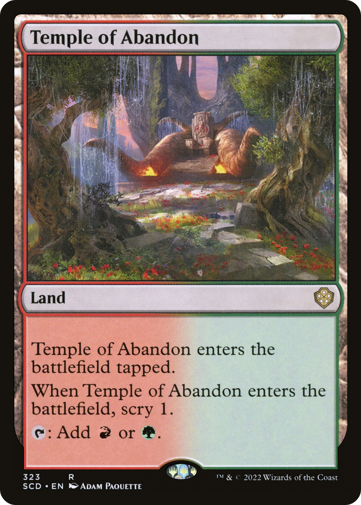 Temple of Abandon [Starter Commander Decks] | Good Games Cannington