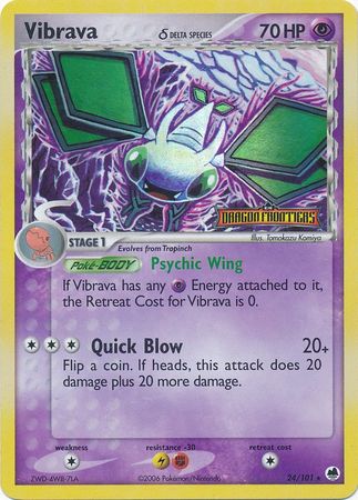 Vibrava (24/101) (Delta Species) (Stamped) [EX: Dragon Frontiers] | Good Games Cannington