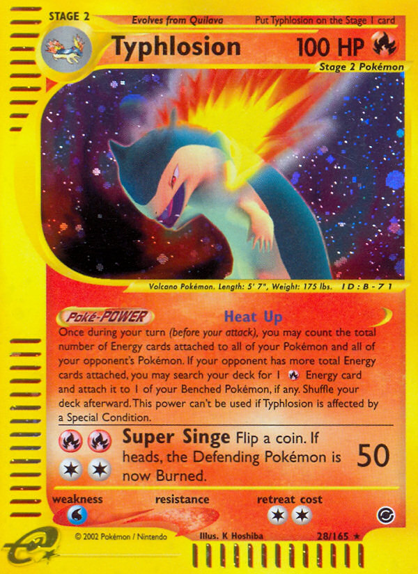 Typhlosion (28/165) [Expedition: Base Set] | Good Games Cannington