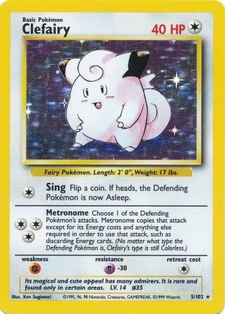 Clefairy (5/102) [Base Set Unlimited] | Good Games Cannington