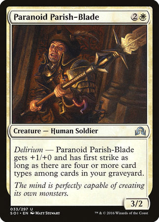 Paranoid Parish-Blade [Shadows over Innistrad] | Good Games Cannington