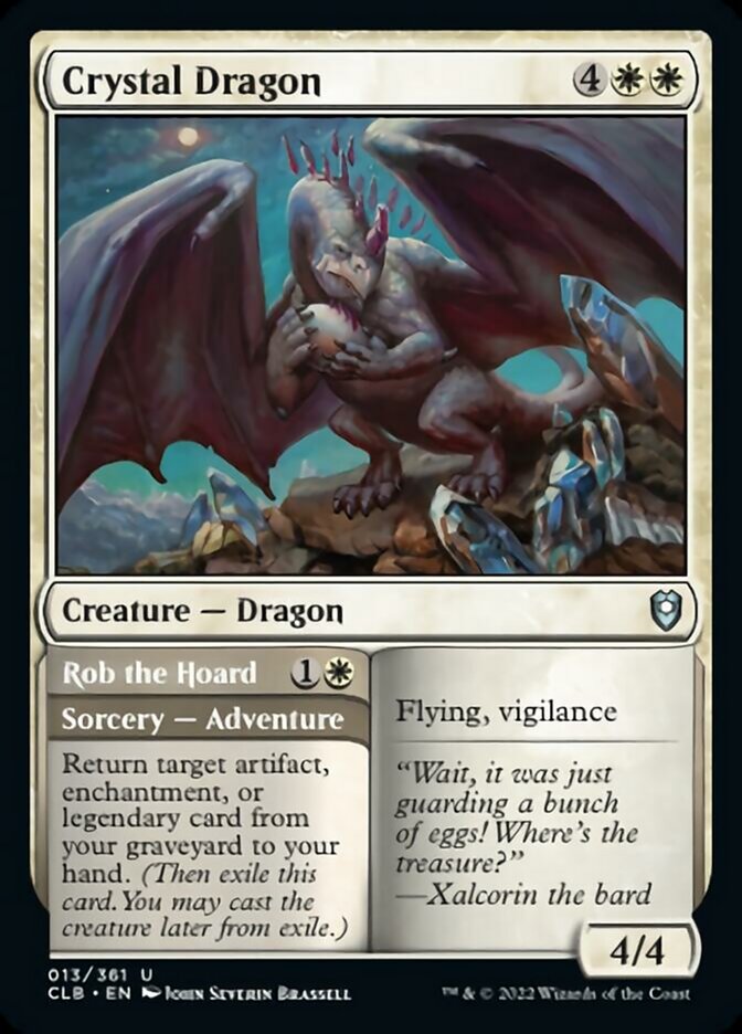Crystal Dragon // Rob the Hoard [Commander Legends: Battle for Baldur's Gate] | Good Games Cannington