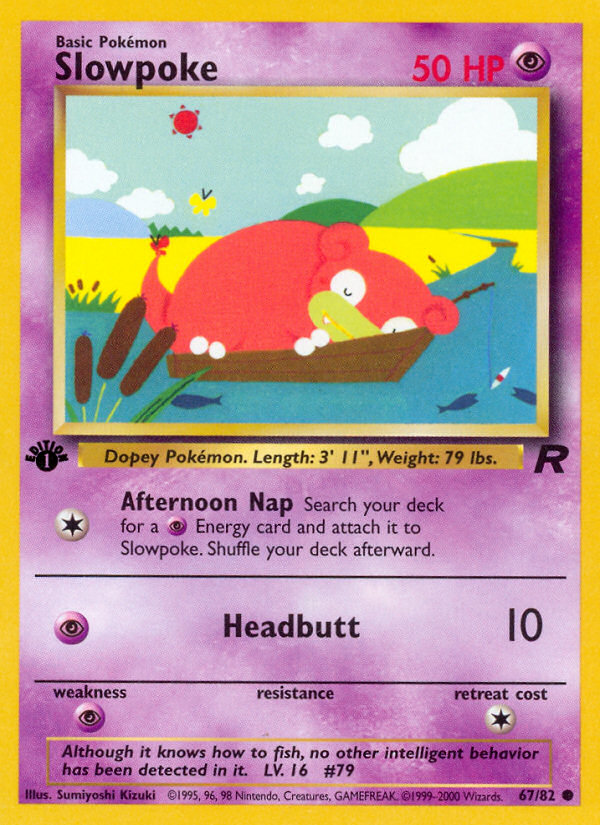 Slowpoke (67/82) [Team Rocket 1st Edition] | Good Games Cannington