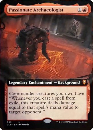 Passionate Archaeologist (Extended Art) [Commander Legends: Battle for Baldur's Gate] | Good Games Cannington