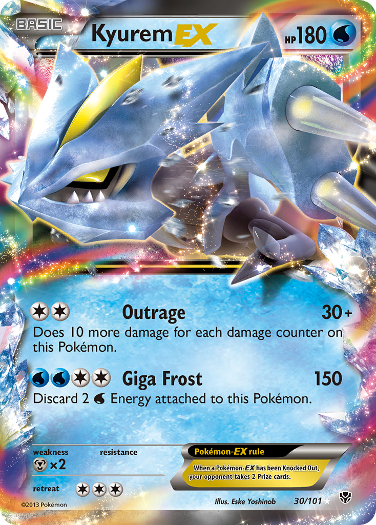 Kyurem EX (30/101) [Black & White: Plasma Blast] | Good Games Cannington