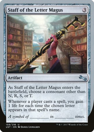 Staff of the Letter Magus [Unstable] | Good Games Cannington