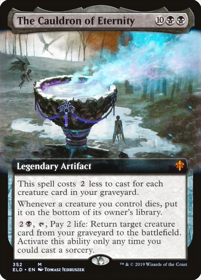 The Cauldron of Eternity (Extended Art) [Throne of Eldraine] | Good Games Cannington