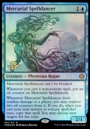 Mercurial Spelldancer [Phyrexia: All Will Be One Prerelease Promos] | Good Games Cannington