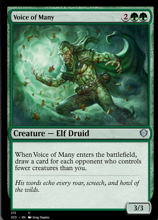 Voice of Many [Starter Commander Decks] | Good Games Cannington