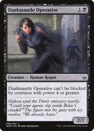 Duskmantle Operative [War of the Spark] | Good Games Cannington
