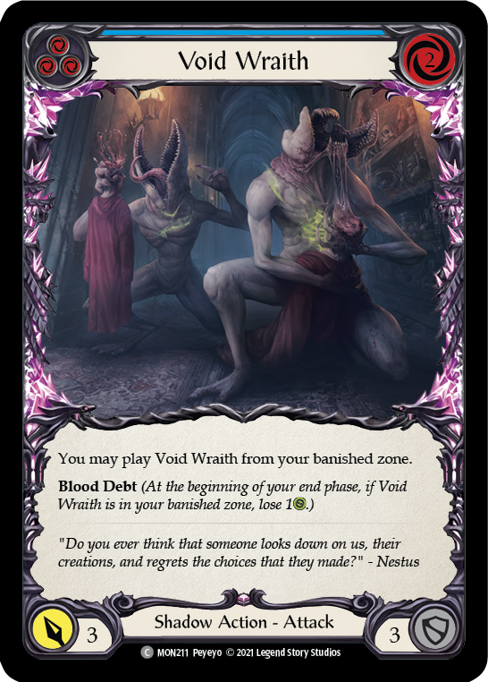 Void Wraith (Blue) [MON211-RF] 1st Edition Rainbow Foil | Good Games Cannington