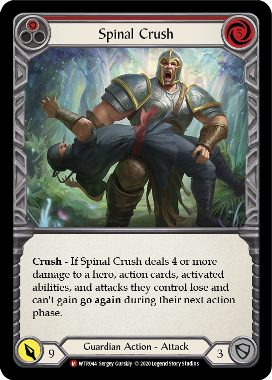 Spinal Crush [U-WTR044] (Welcome to Rathe Unlimited)  Unlimited Rainbow Foil | Good Games Cannington