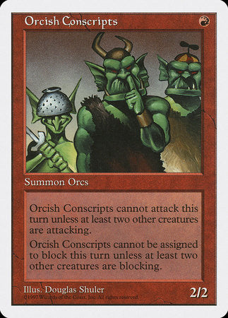 Orcish Conscripts [Fifth Edition] | Good Games Cannington
