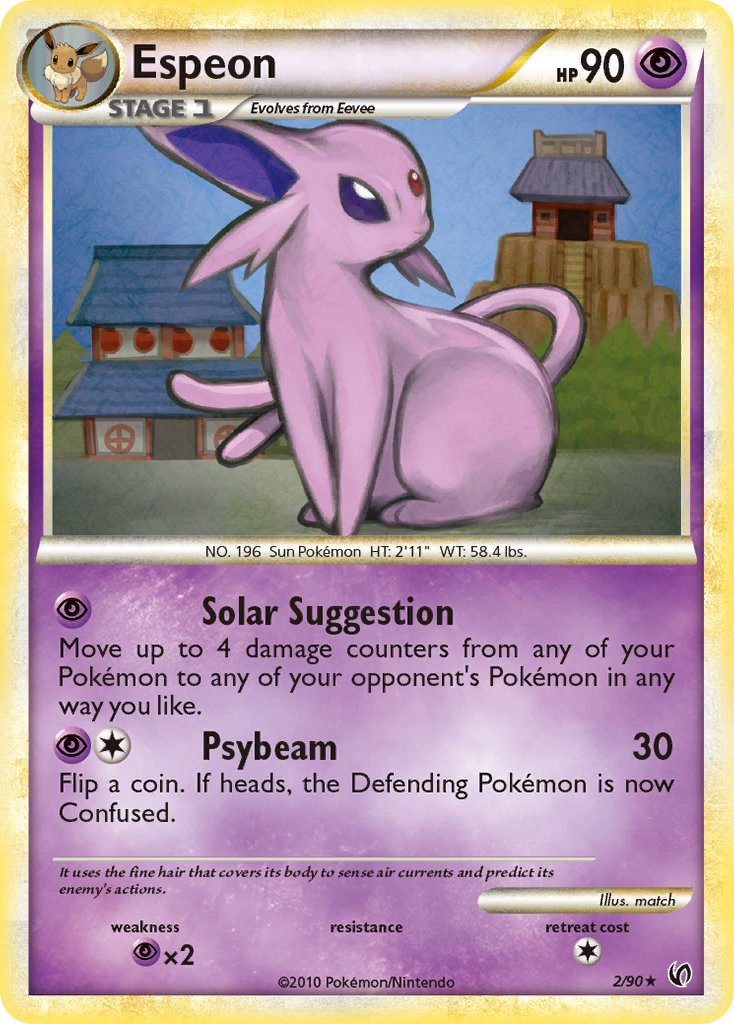Espeon (2/90) (Theme Deck Exclusive) [HeartGold & SoulSilver: Undaunted] | Good Games Cannington