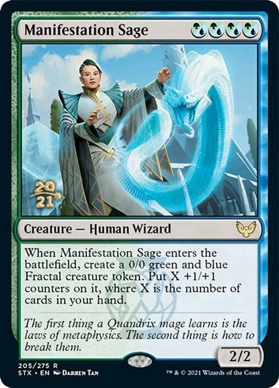 Manifestation Sage [Strixhaven: School of Mages Prerelease Promos] | Good Games Cannington