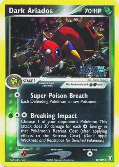 Dark Ariados (30/109) (Stamped) [EX: Team Rocket Returns] | Good Games Cannington