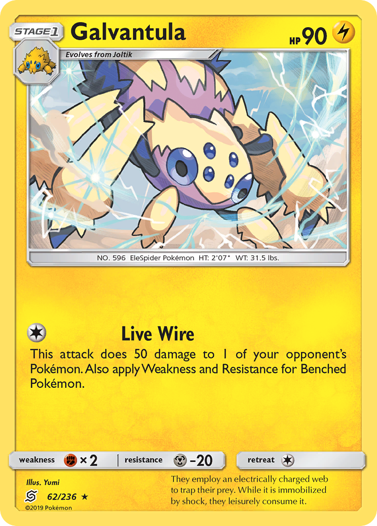 Galvantula (62/236) [Sun & Moon: Unified Minds] | Good Games Cannington