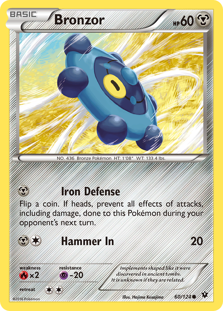 Bronzor (60/124) [XY: Fates Collide] | Good Games Cannington