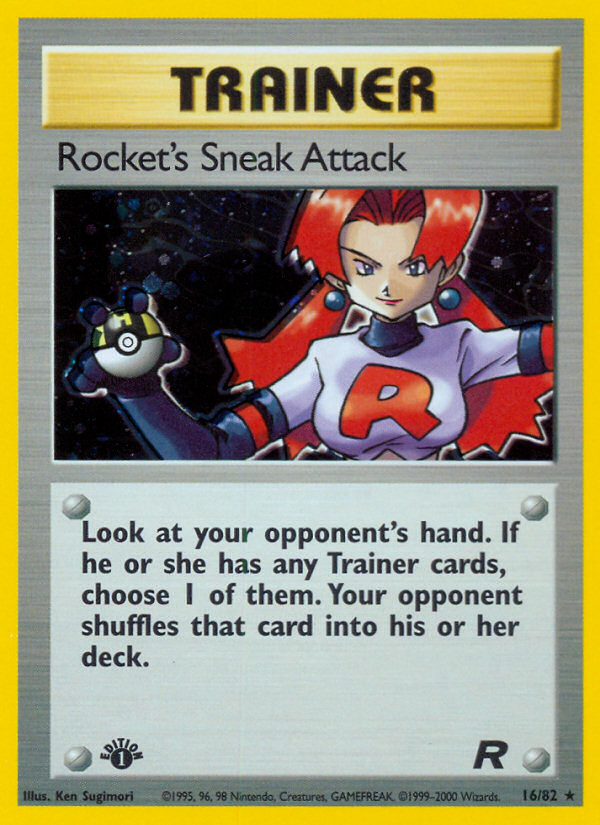 Rocket's Sneak Attack (16/82) [Team Rocket 1st Edition] | Good Games Cannington