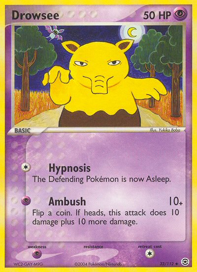 Drowzee (32/112) [EX: FireRed & LeafGreen] | Good Games Cannington