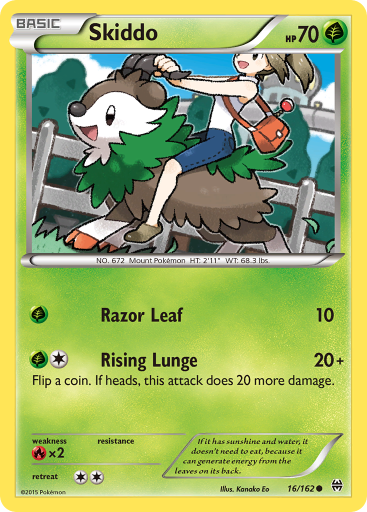 Skiddo (16/162) [XY: BREAKthrough] | Good Games Cannington