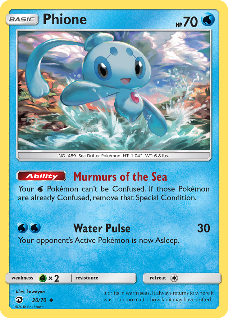 Phione (30/70) [Sun & Moon: Dragon Majesty] | Good Games Cannington