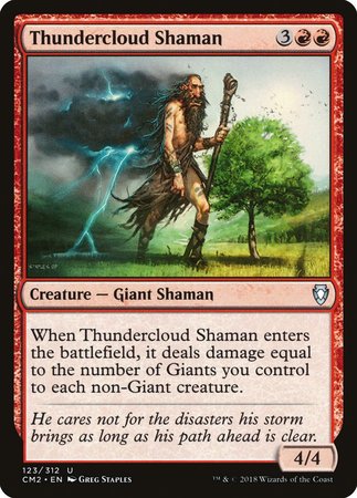 Thundercloud Shaman [Commander Anthology Volume II] | Good Games Cannington
