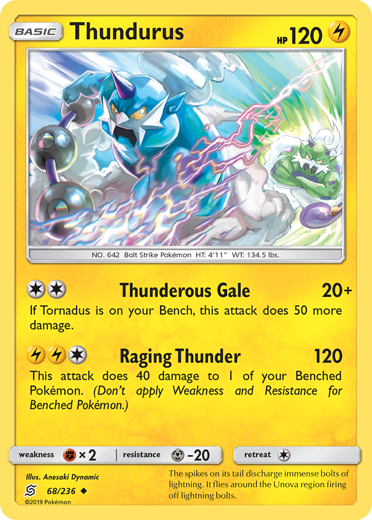 Thundurus (68/236) [Sun & Moon: Unified Minds] | Good Games Cannington