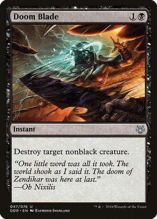 Doom Blade [Duel Decks: Nissa vs. Ob Nixilis] | Good Games Cannington