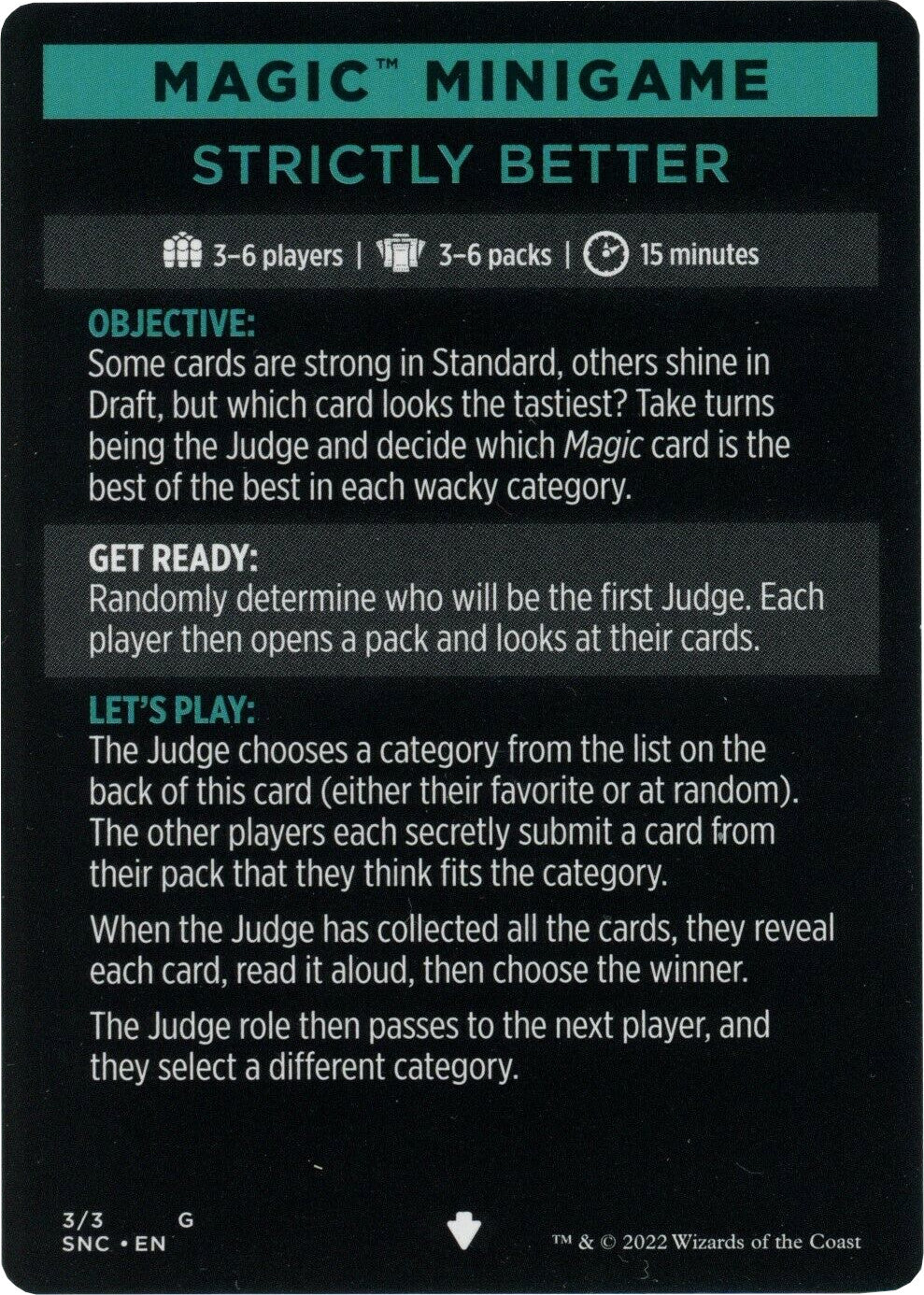 Strictly Better (Magic Minigame) [Streets of New Capenna Minigame] | Good Games Cannington