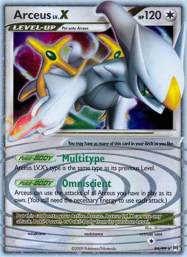 Arceus LV.X (94/99) [Platinum: Arceus] | Good Games Cannington
