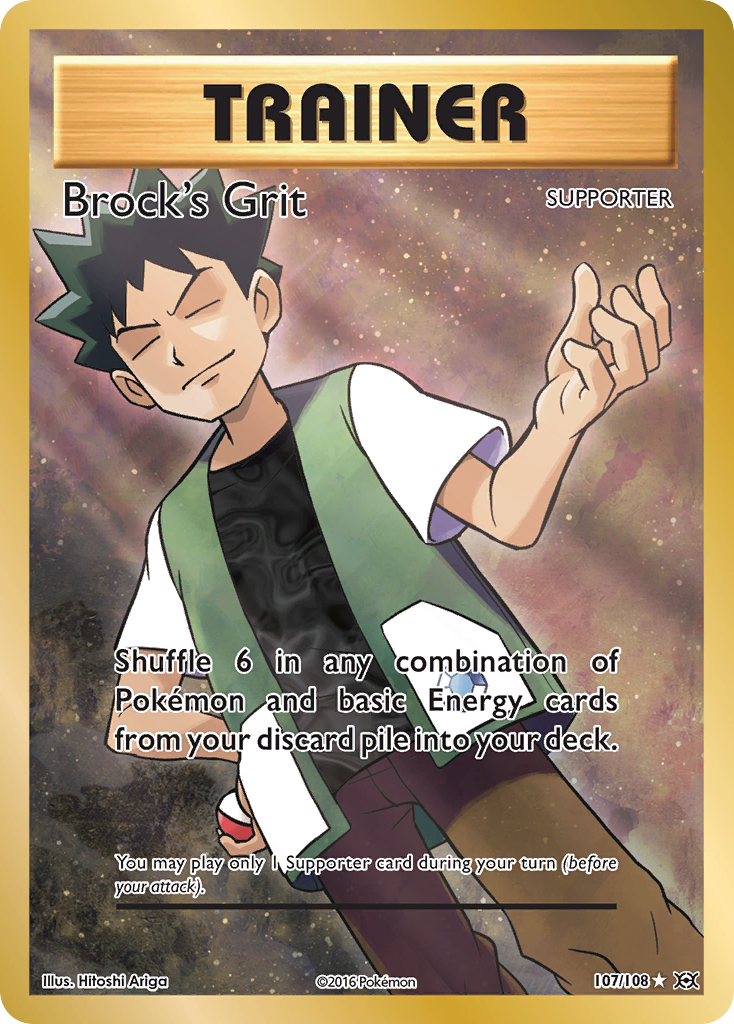 Brock's Grit (107/108) [XY: Evolutions] | Good Games Cannington