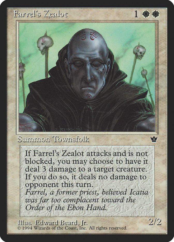 Farrel's Zealot (Edward P. Beard, Jr.) [Fallen Empires] | Good Games Cannington
