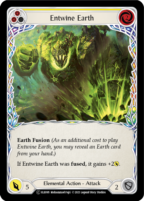 Entwine Earth (Yellow) [U-ELE095] Unlimited Rainbow Foil | Good Games Cannington