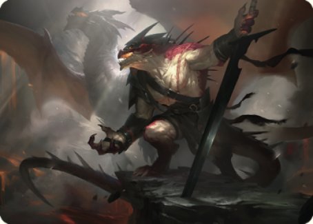 Rivaz of the Claw Art Card [Dominaria United Art Series] | Good Games Cannington