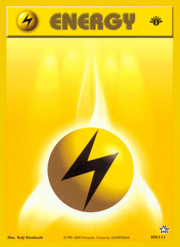 Lightning Energy (109/111) [Neo Genesis 1st Edition] | Good Games Cannington