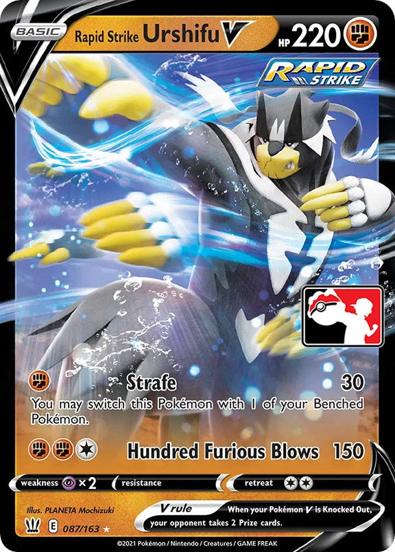 Rapid Strike Urshifu V (087/163) [Prize Pack Series One] | Good Games Cannington