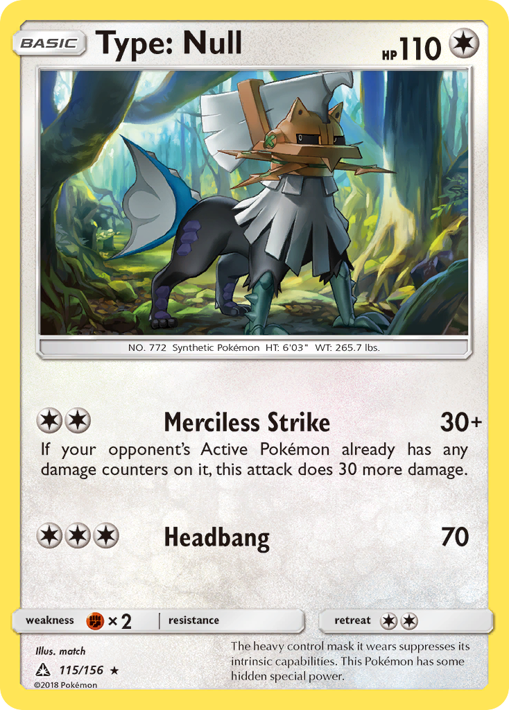 Type: Null (115/156) [Sun & Moon: Ultra Prism] | Good Games Cannington