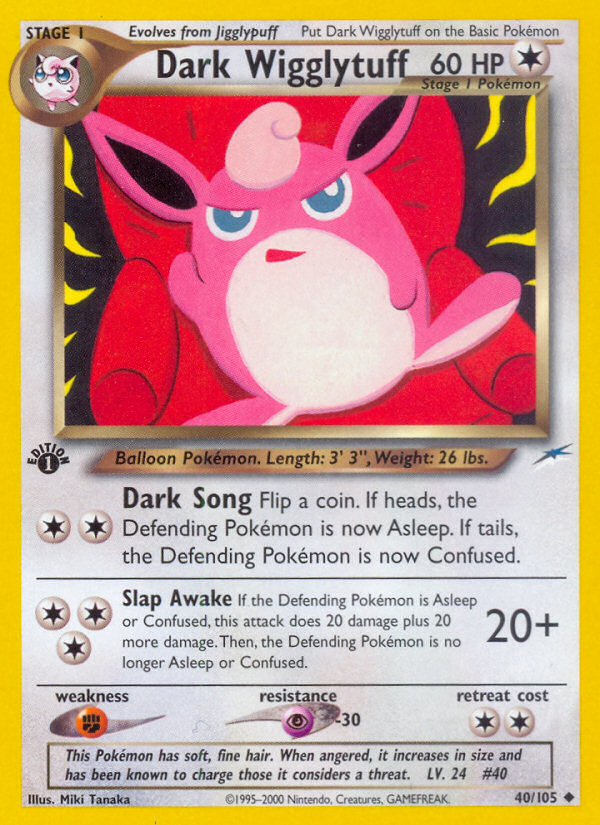 Dark Wigglytuff (40/105) [Neo Destiny 1st Edition] | Good Games Cannington