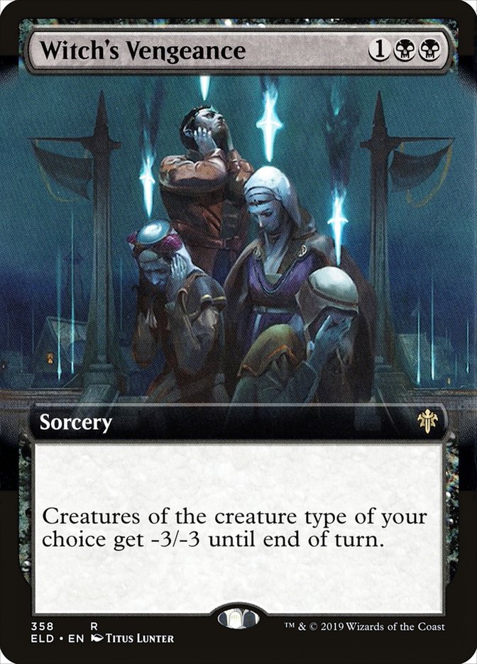 Witch's Vengeance (Extended Art) [Throne of Eldraine] | Good Games Cannington