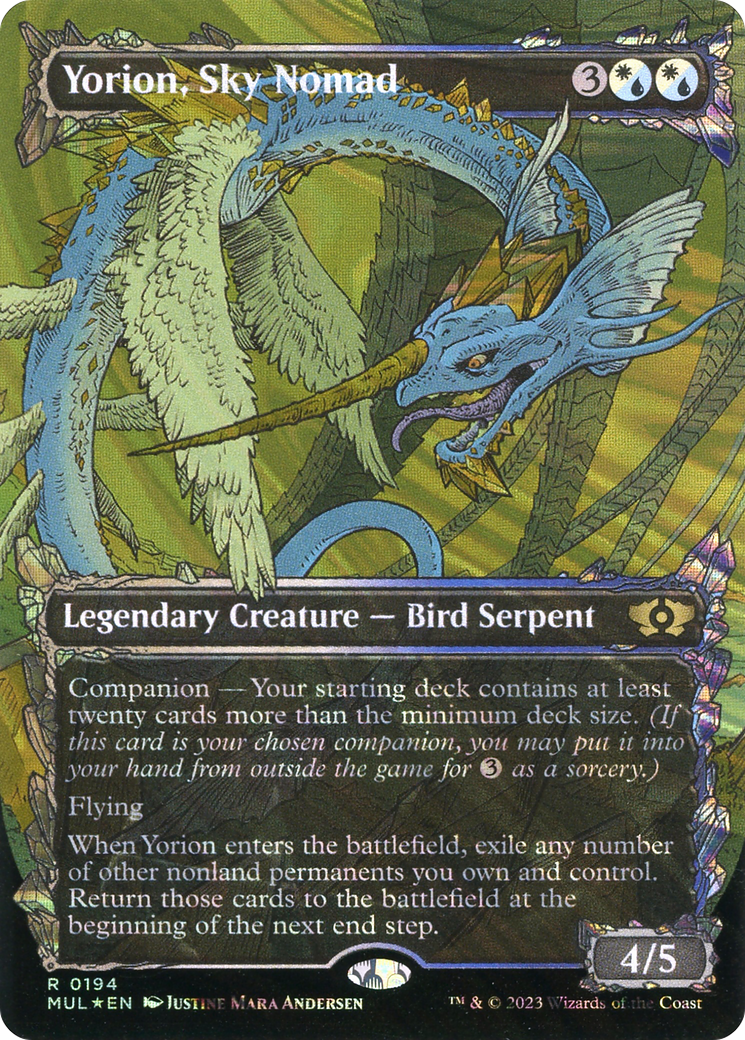 Yorion, Sky Nomad (Halo Foil) [Multiverse Legends] | Good Games Cannington
