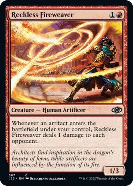 Reckless Fireweaver [Jumpstart 2022] | Good Games Cannington