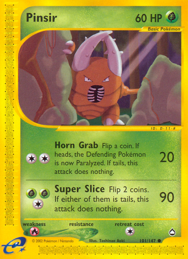 Pinsir (101/147) [Aquapolis] | Good Games Cannington