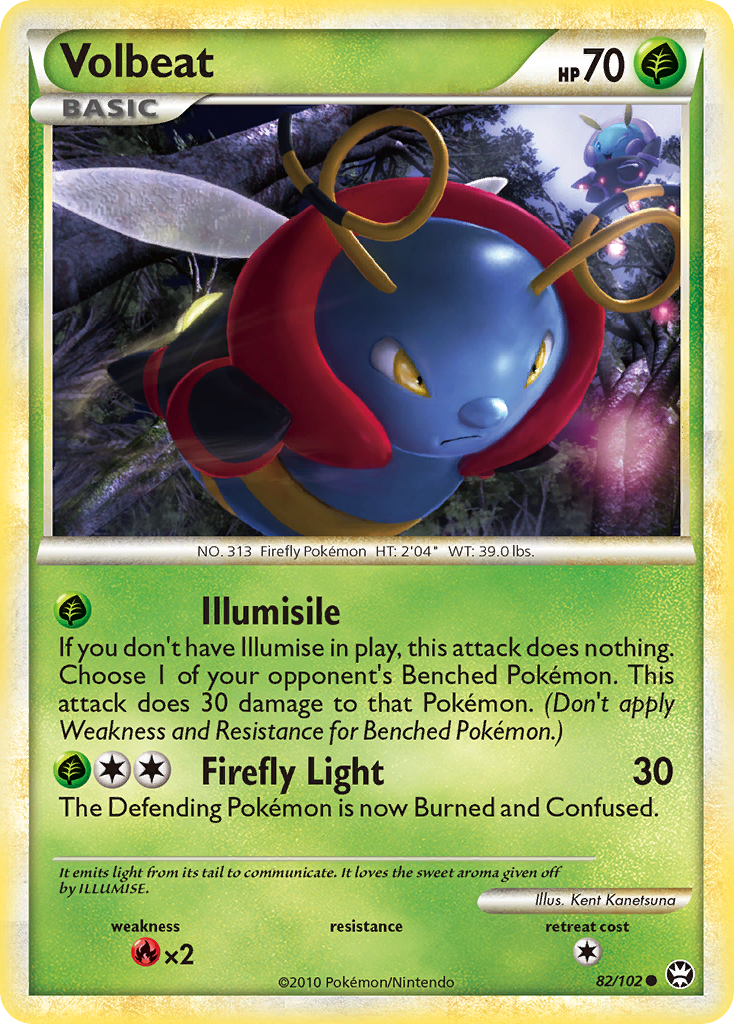 Volbeat (82/102) [HeartGold & SoulSilver: Triumphant] | Good Games Cannington
