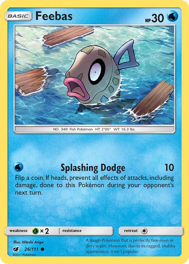 Feebas (26/111) [Sun & Moon: Crimson Invasion] | Good Games Cannington