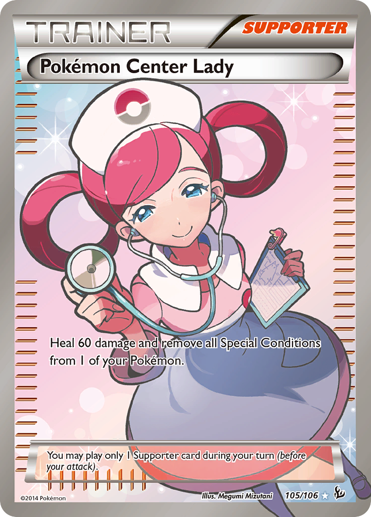 Pokemon Center Lady (105/106) [XY: Flashfire] | Good Games Cannington