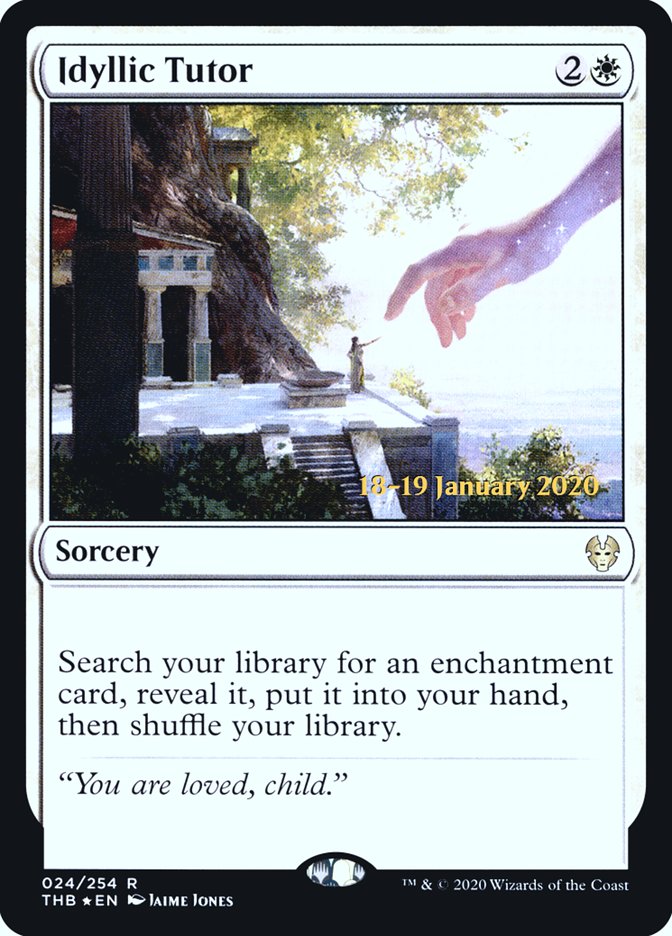 Idyllic Tutor [Theros Beyond Death Prerelease Promos] | Good Games Cannington