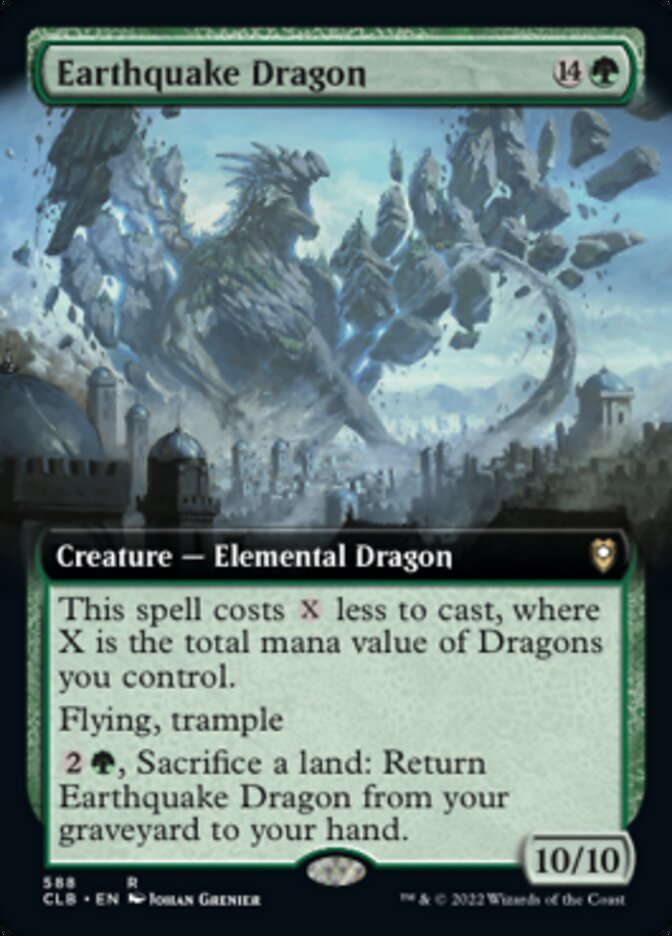 Earthquake Dragon (Extended Art) [Commander Legends: Battle for Baldur's Gate] | Good Games Cannington
