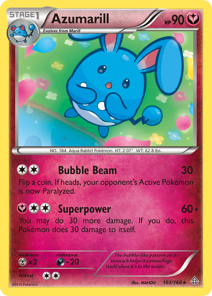 Azumarill (103/160) [XY: Primal Clash] | Good Games Cannington